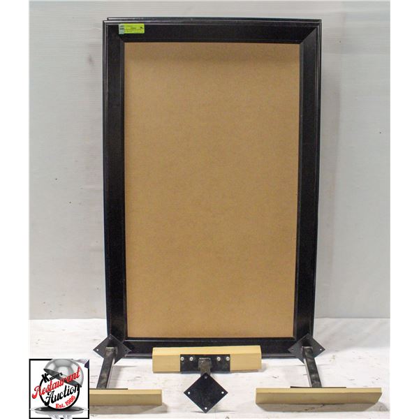 5 ADVERT FRAMES 38" X 24" W/ WALL MOUNTS