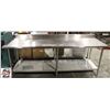 Image 1 : BAILIFF SEIZURE:S/S WORK TABLE 96" X 30" X 34.5"