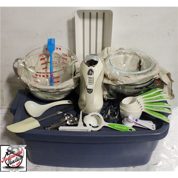BIN OF MISC. KITCHEN TOOLS