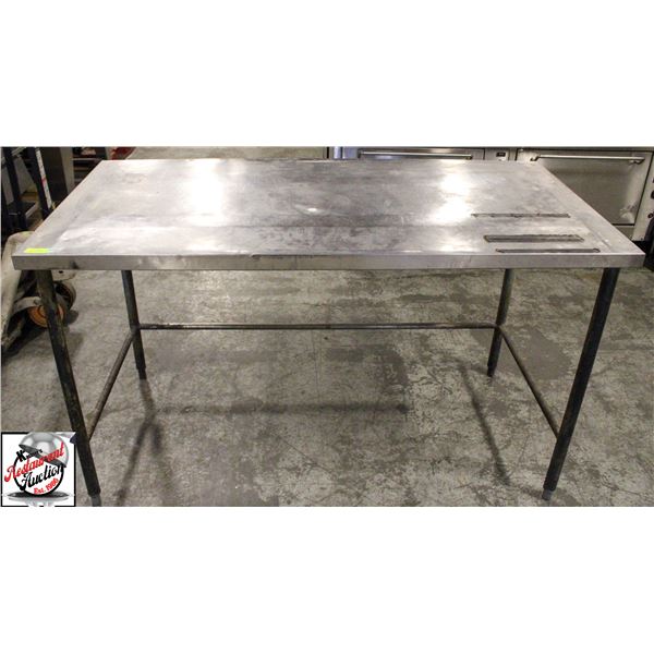 S/S WORK TABLE 60" X 30" X 35.5"