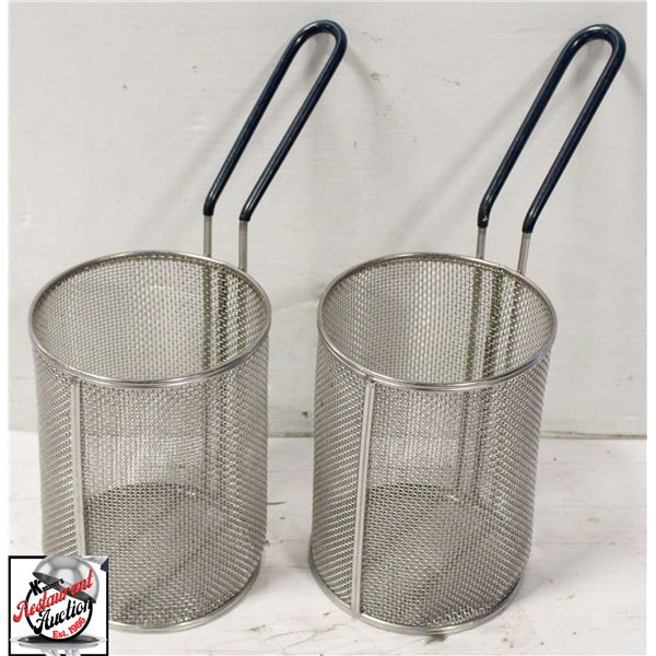 BAILIFF SEIZURE: 2 STAINLESS STEEL PASTA BASKETS