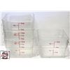 Image 1 : BAILIFF SEIZURE: 4 CAMBRO 12 QT PLASTIC BINS