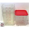 Image 1 : BAILIFF SEIZURE: 4 CAMBRO 8QT PLASTIC BINS