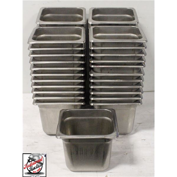 BAILIFF SEIZURE: 47 S/S 1/6 SIZE 6" DEEP INSERTS