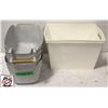 Image 2 : BAILIFF SEIZURE: LOT OF 6 PLASTIC BINS