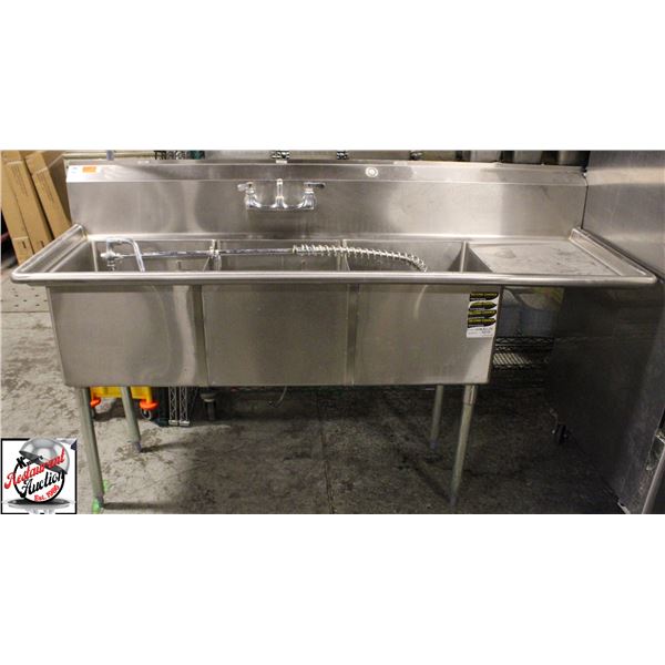 BAILIFF SEIZURE: S/S 3-WELL SINK