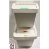 Image 1 : BAILIFF SEIZURE: 2 IKEA WHITE PLASTIC SORTERA BINS