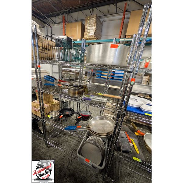 BAILIFF SEIZURE: CHROME 4-TIER WIRE RACK
