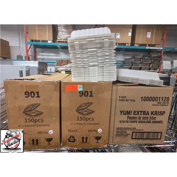 BAILIFF SEIZURE: APPROX. 450+ HINGED CONTAINERS