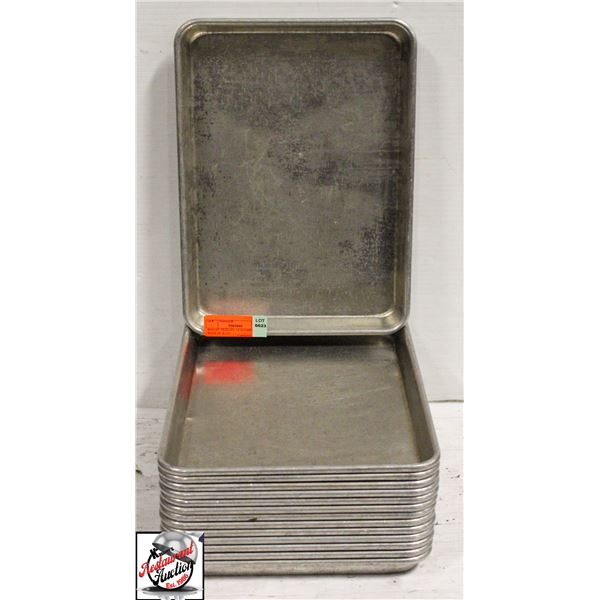 BAILIFF SEIZURE: 14 ALUMINUM PANS 10" X 13"