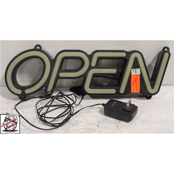 BAILIFF SEIZURE: LIGHT-UP "OPEN" SIGN