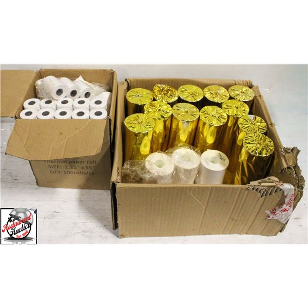 BAILIFF SEIZURE: 2 BOXES OF THERMAL PAPER ROLLS