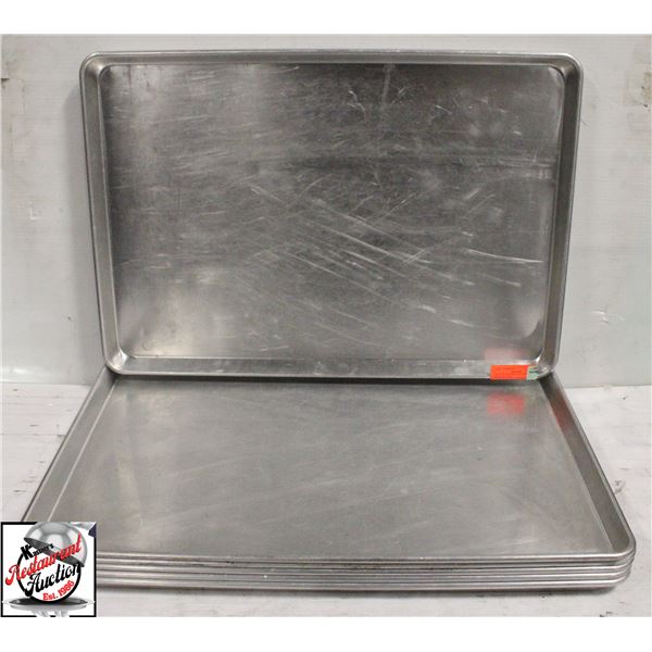 BAILIFF SEIZURE: 6 ALUMINUM PANS 18" X 26"