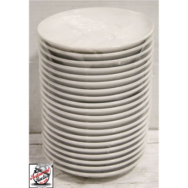 20 WHITE 6" SAUCERS