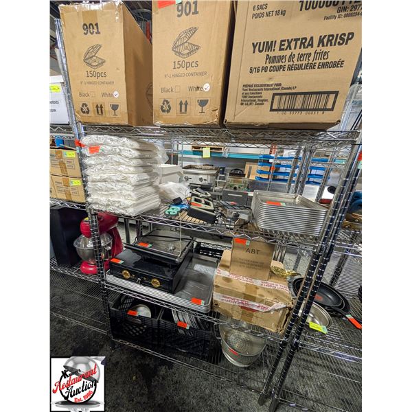 BAILIFF SEIZURE: CHROME 4-TIER WIRE RACK