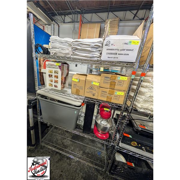 BAILIFF SEIZURE: CHROME 4-TIER WIRE RACK