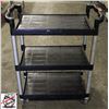 Image 1 : BAILIFF SEIZURE: BLACK PLASTIC UTILITY CART