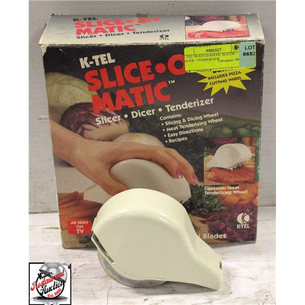 K-TEL SLICE-O-MATIC SLICER / DICER / TENDERIZER
