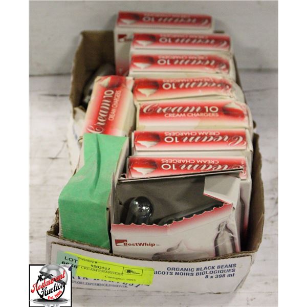 CASE OF CREAM CHARGERS