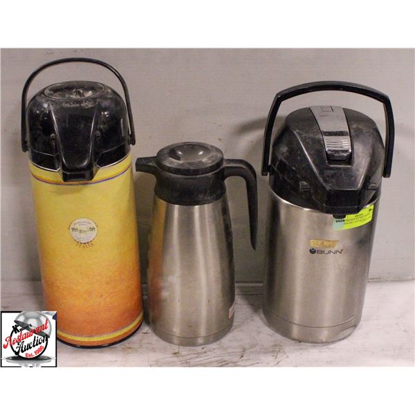 2 COFFEE/HOT WATER CARAFES + THERMOPRO COFFEE POT