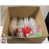Image 1 : BOX OF ASSORTED DISPOSABLE CUPS, BOWLS, LIDS, ETC