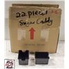 Image 1 : 22 JOHNSON ROSE BLACK PLASTIC SUGAR CADDIES