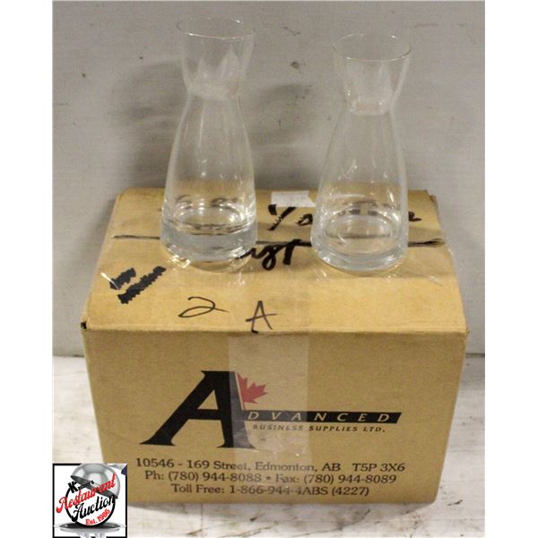 6 WINE CARAFES 1/4L