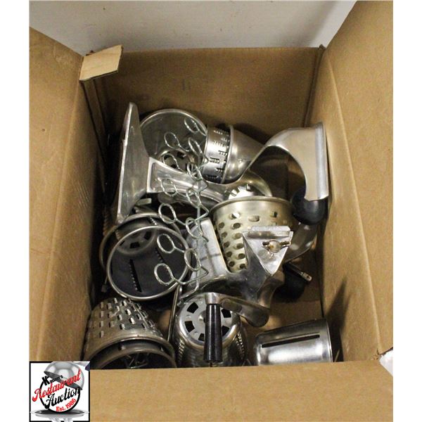 BOX OF S/S GRATERS