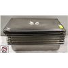 Image 1 : 6 S/S FULL-SIZE 4" DEEP INSERTS W/ 6 S/S LIDS