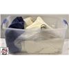 Image 1 : BIN OF ASSORTED TABLECLOTHS