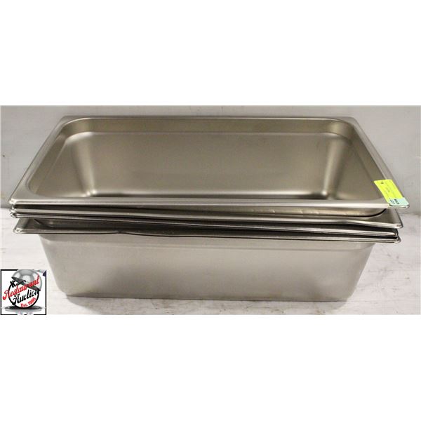 4 S/S FULL-SIZE 6" DEEP INSERTS