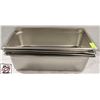 Image 1 : 4 S/S FULL-SIZE 6" DEEP INSERTS