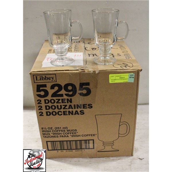 24 LIBBEY 8 1/2 OZ IRISH COFFEE MUGS