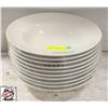 Image 1 : 10 WHITE 12" PASTA BOWLS
