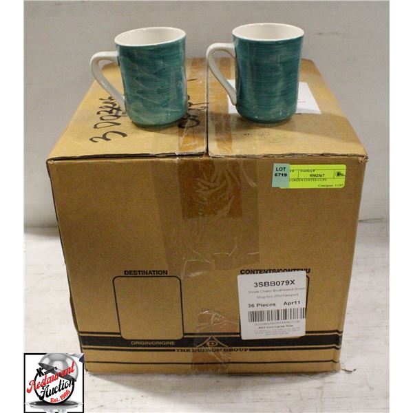 36 GREEN COFFEE CUPS