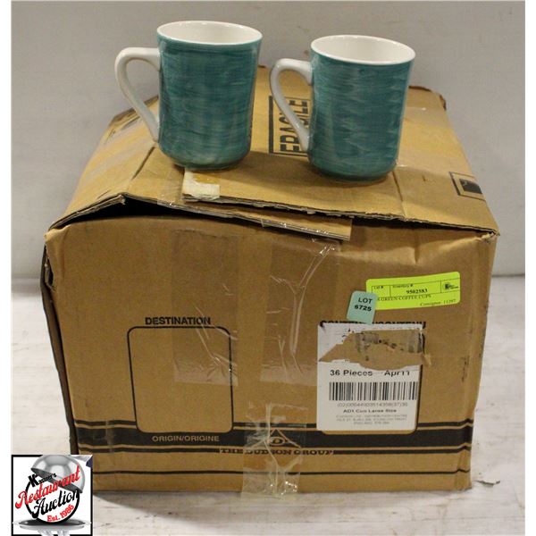 24 GREEN COFFEE CUPS