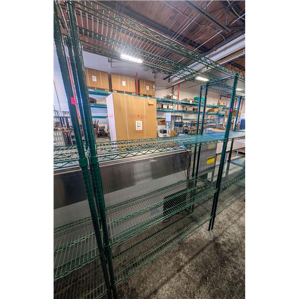 BAILIFF SEIZURE: GREEN 4-TIER WIRE RACK