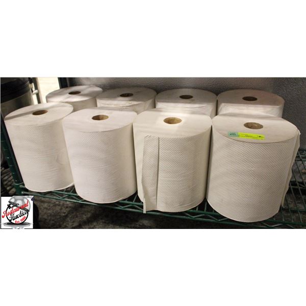8 ROLLS OF PAPER TOWELS