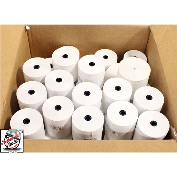 BAILIFF SEIZURE: BOX OF 35 RECEIPT PAPER ROLLS