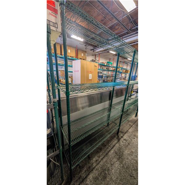 BAILIFF SEIZURE: GREEN 4-TIER WIRE RACK