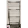 Image 1 : BAILIFF SEIZURE: CHROME 4-TIER WIRE SHELF UNIT