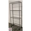 Image 2 : BAILIFF SEIZURE: CHROME 4-TIER WIRE SHELF UNIT