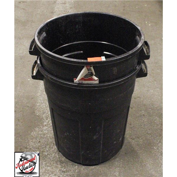 BAILIFF SEIZURE: 2 ROUGHNECK 20G GARBAGE CANS