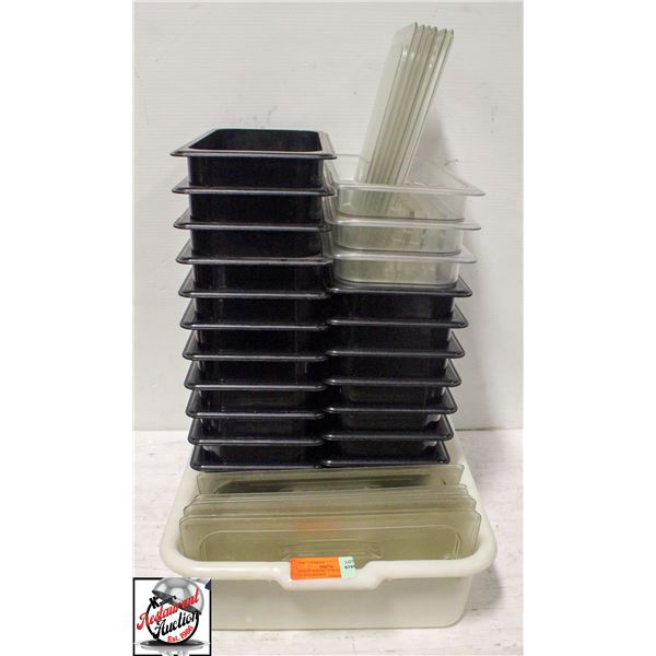 BAILIFF SEIZURE: 21 PLASTIC 1/3-SIZE INSERTS