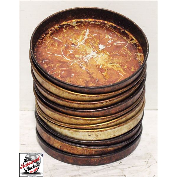 BAILIFF SEIZURE: 10 PIZZA PANS 8"