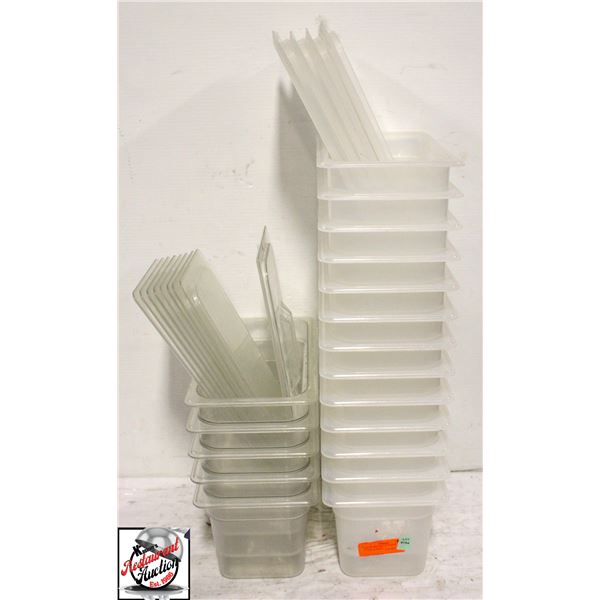 BAILIFF SEIZURE: 18 PLASTIC 1/3-SIZE INSERTS