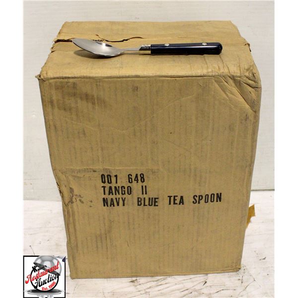 1 CASE OF 240PC NAVY BLUE TEASPOONS