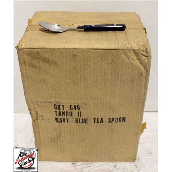 1 CASE OF 240PC NAVY BLUE TEASPOONS