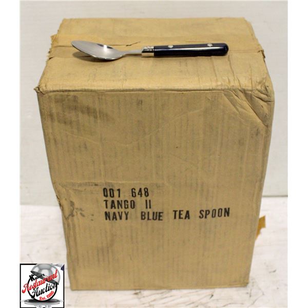 1 CASE OF 240PC NAVY BLUE TEASPOONS