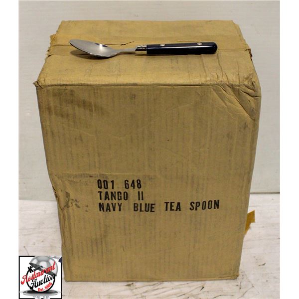 1 CASE OF 240PC NAVY BLUE TEASPOONS
